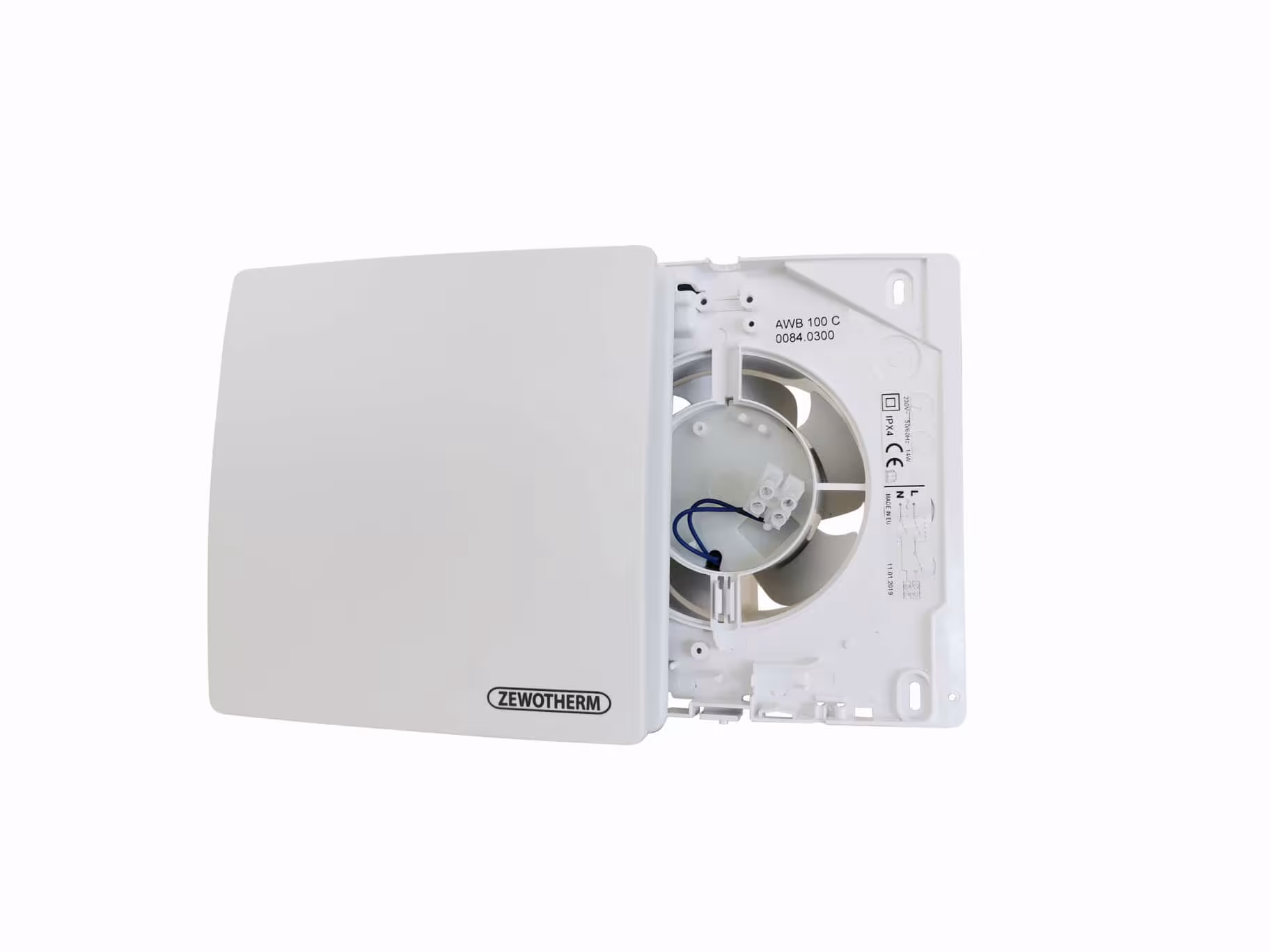 Zewotherm ventilatoren voor kleine kamers, Zewotherm ventilatoren zonder HR, art.nr. 14120041