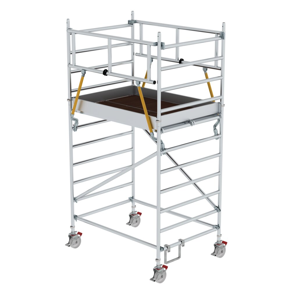Munk rolsteiger SG 1,35 x 1,80 m met dubbel platform, platformhoogte 2,51 m, van Günzburger Steigtechnik Munk SG 1,35 x 1,80 m rolsteiger met dubbel platform uit de categorie rolsteigers, artikelnummer 173237