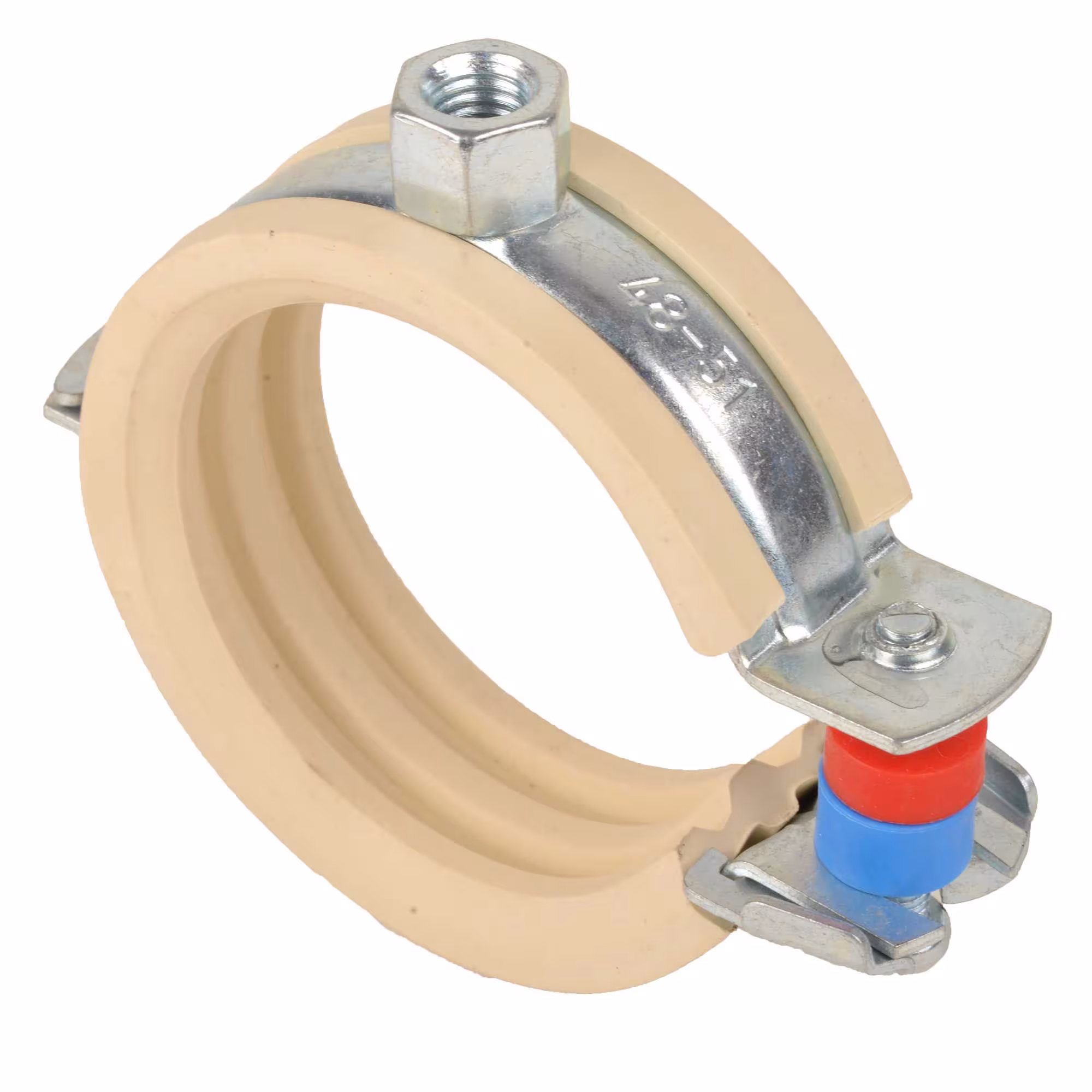 Verbindingsbuisklem 15 mm - 18 mm M8 voor kunststofbuis van Fixotec Fixotec verbindingsbuisklemmen wit inzetstuk kunststofbuizen, verbindingsbuisklemmen, artikelnr. 203597