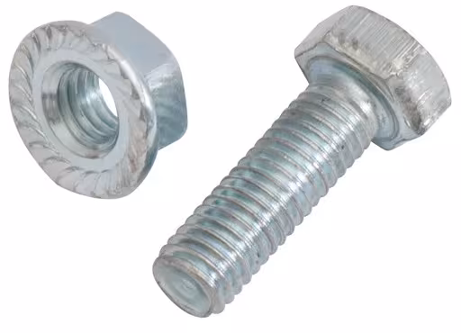 M6x16 zeskantmoer met borgvertanding, VE 10 van Schulte Lagertechnik uit de categorie schroefsystemen