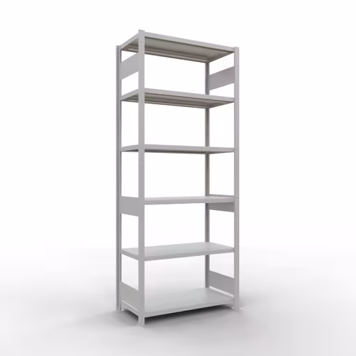 Figuur nr. 14 van het artikel basisplank, legbord, insteeksysteem MULTIplus330, 2500 x 1000 x 500 mm, 6 legborden, lengtestangen, RAL 7035 lichtgrijs uit de productgroep insteeksysteem van Schulte Lagertechnik.