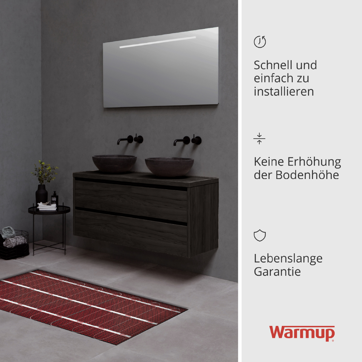 Warmup SPM verwarmingsmat zelfklevend 150 Watt 1m²