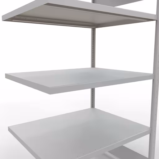 Figuur nr. 9 van het artikel aanbouwrekken, stellingrekken, insteeksysteem MULTIplus250, 2000 x 1000 x 800 mm (HxBxD), 5 planken, RAL 7035 lichtgrijs uit de productgroep insteeksysteem van het merk Schulte Lagertechnik.