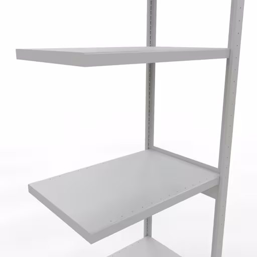 Afbeelding nr. 14 van het artikel aanbouwrekken, legbordstellingen, insteeksysteem MULTIplus250, 3000 x 750 x 500 mm, 7 legborden, lengtestangen, RAL 7035 lichtgrijs uit de productgroep insteeksysteem van Schulte Lagertechnik