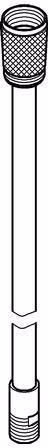 GROHE doucheslang 46104 metaal 1/2 inch x M15 x 860 mm voor ééngreepsmengkraan met uittrekbare vuistdouche