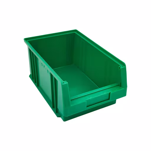 Open opbergdoos, dxbxh 330x213x150 mm, groen, polypropyleen van Schulte Lagertechnik Open opbergdoos, dxbxh 330x213x150 mm, groen, polypropyleen, opbergruimte voor kleine onderdelen, art.nr. 20217