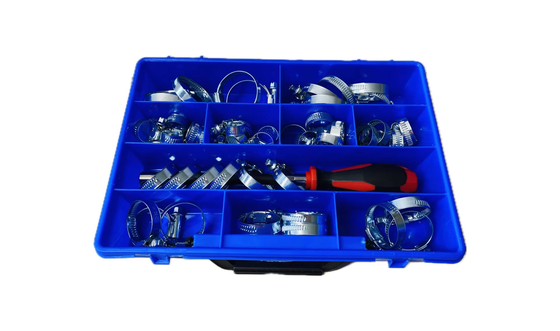50-delige slangklemset W1/W2/W4 9mm bandbreedte van SST Schellenservice RVS 50st. Slangklemmenset W1/W2/W4 9mm bandbreedte, slangklemmen