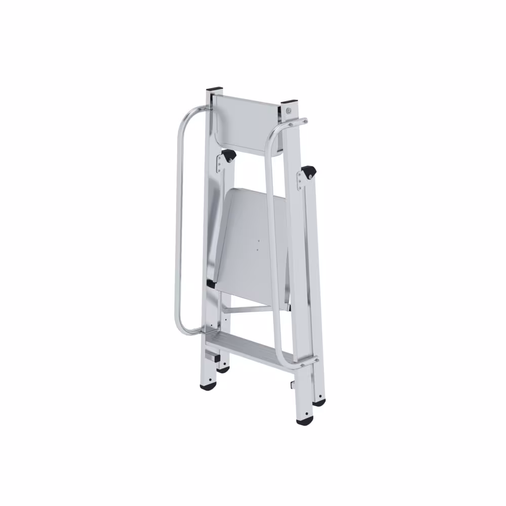 Compacte, insteekbare platformladder van het merk Munk uit het assortiment platformladders & platformtrappen