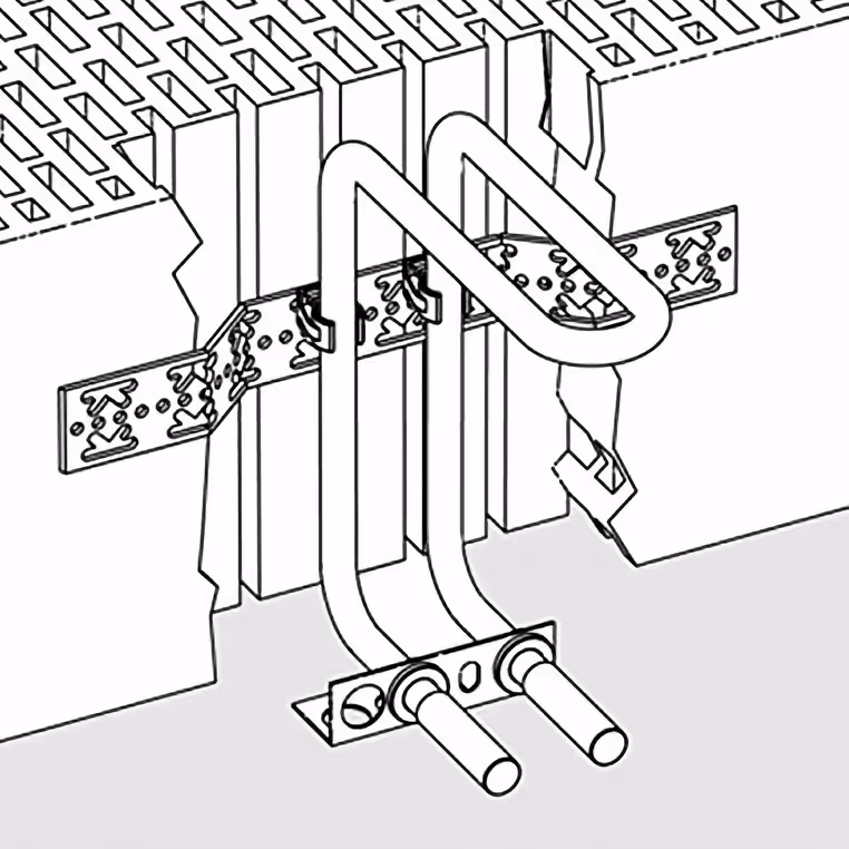 Figuur nr. 7 van het artikel Heizbox1 C- & L-vorm voor ø15mm Cu pijp uit de radiator productgroep van het merk Ortwein