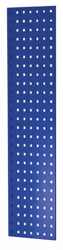 Geperforeerd paneel zijpaneel, 90 x 1000 x 300 mm (H x D), RAL 5010 gentiaanblauw van Schulte Lagertechnik Geperforeerde plaat zijwand, 90 x 1000 x 300 mm (H x D), RAL 5010 gentiaanblauw, accessoires, art.nr. 35665-B