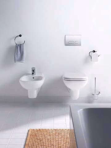 Detailbild 4043043 Duravit wandcloset D-Code, randloos, laagspoelend, wit, inclusief closetzitting met soft-close mechanisme