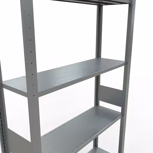 Basisplank, legbord, insteeksysteem MULTIplus150, 3000 x 1000 x 300 mm, 7 legborden, lengtestangen, verzinkt van Schulte Lagertechnik uit de categorie insteeksysteem