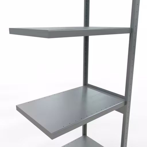 Aanbouwrekken, legbordstellingen, insteeksysteem MULTIplus250, 3000 x 750 x 500 mm, 7 legborden, verzinkt van Schulte Lagertechnik met artikelnr. 12957-75-LR