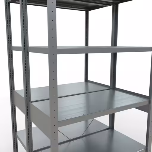 Extra afbeelding van het artikel Basisplank, dubbele plank, legplank-insteeksysteem MULTIplus250, 2500 x 1000 x (2x500) mm, 2x6 legborden, kruisschoor, verzinkt uit dubbele legborden