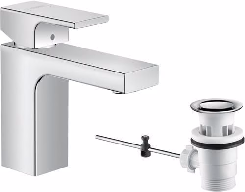 Eénhendel wastafelkraan VERNIS Vorm 100 HANSGROHE uit de categorie wastafelkranen met artikelnummer 6000699347