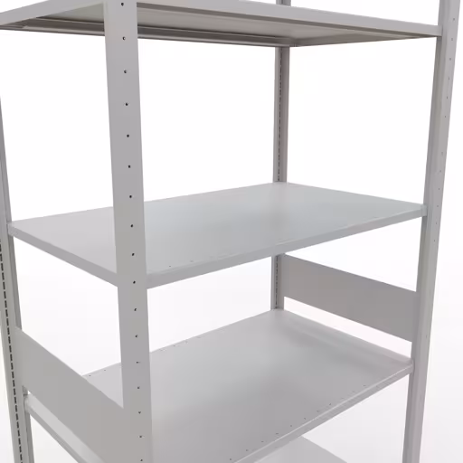 Basisplank, legbord, insteeksysteem MULTIplus150, 3000 x 1000 x 600 mm, 7 planken, RAL 7035 lichtgrijs van Schulte Lagertechnik uit de categorie insteeksysteem