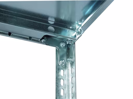 Aanbouwrekken, rekken, schroefsysteem MULTIplus250, 2000 x 1000 x 800 mm (HxBxD), verzinkt, 5 planken van Schulte Lagertechnik Aanbouwrekken, rekken, schroefsysteem MULTIplus250, 2000 x 1000 x 800 mm (HxBxD), verzinkt, 5 legborden, aanbouwplank, art.nr. 10985