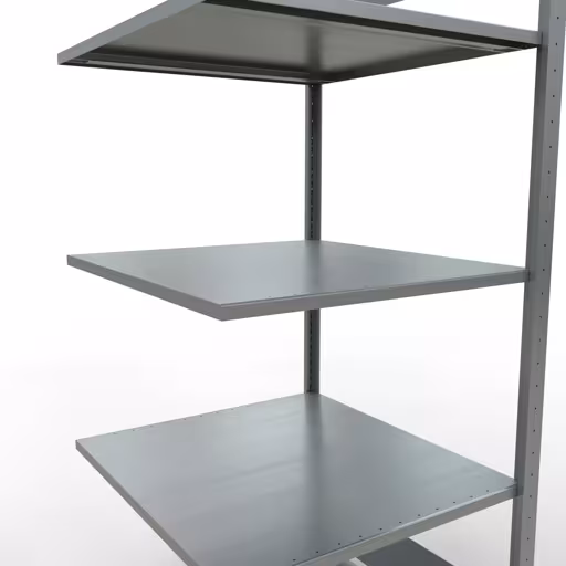 Aanbouwrekken, rekken, insteeksysteem MULTIplus150, 2000 x 750 x 800 mm, 5 legborden, lengtestangen, verzinkt van Schulte Lagertechnik uit de categorie insteeksystemen