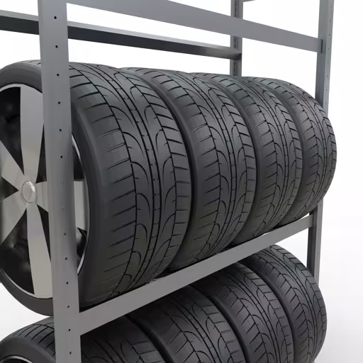 Productafbeelding nr. 13 van het artikel Basisplank, wiel-/bandenplank, 2000 x 1200 x 400 mm (HxBxD), verzinkt, 3 opslagniveaus met 150 kg vakbelasting per niveau Figuur nr. 13 van het artikel basisrek, wielen-/bandenrek, 2000 x 1200 x 400 mm, verzinkt, 3 opslagniveaus met 150 kg vakbelasting per niveau uit de productgroep schapplanken van Schulte Lagertechnik.