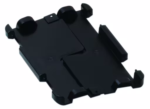 Klapdeksel met scharnieren 400 x 600 mm, zwart, PP van Schulte Lagertechnik met het artikelnr. 20441