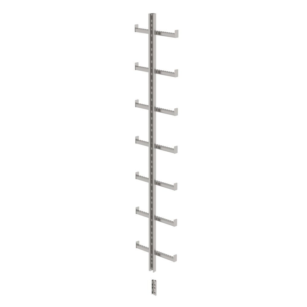 Munk enkelrailladder, roestvrij staal V4A (1.4571), 1960 mm, van Günzburger Steigtechnik Munk ladder met één poot, roestvrij staal V4A (1.4571), uit de categorie ladders met één poot met artikelnummer 077554