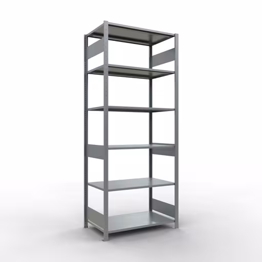 Figuur nr. 15 van het artikel basisrek, legplank-insteeksysteem MULTIplus85, 2500 x 1000 x 600 mm, 6 legborden, verzinkt uit de productgroep insteeksysteem van het merk Schulte Lagertechnik.