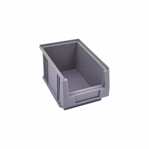 Open opbergdoos, dxbxh 230x150x125mm, grijs, polypropyleen van Schulte Lagertechnik uit de categorie rekken