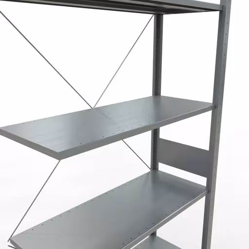 Figuur nr. 12 van het artikel aanbouwrekken, legbordstellingen, insteeksysteem MULTIplus150, 3000 x 1000 x 400 mm, 7 legborden, verzinkt uit de productgroep insteeksysteem van het merk Schulte Lagertechnik.