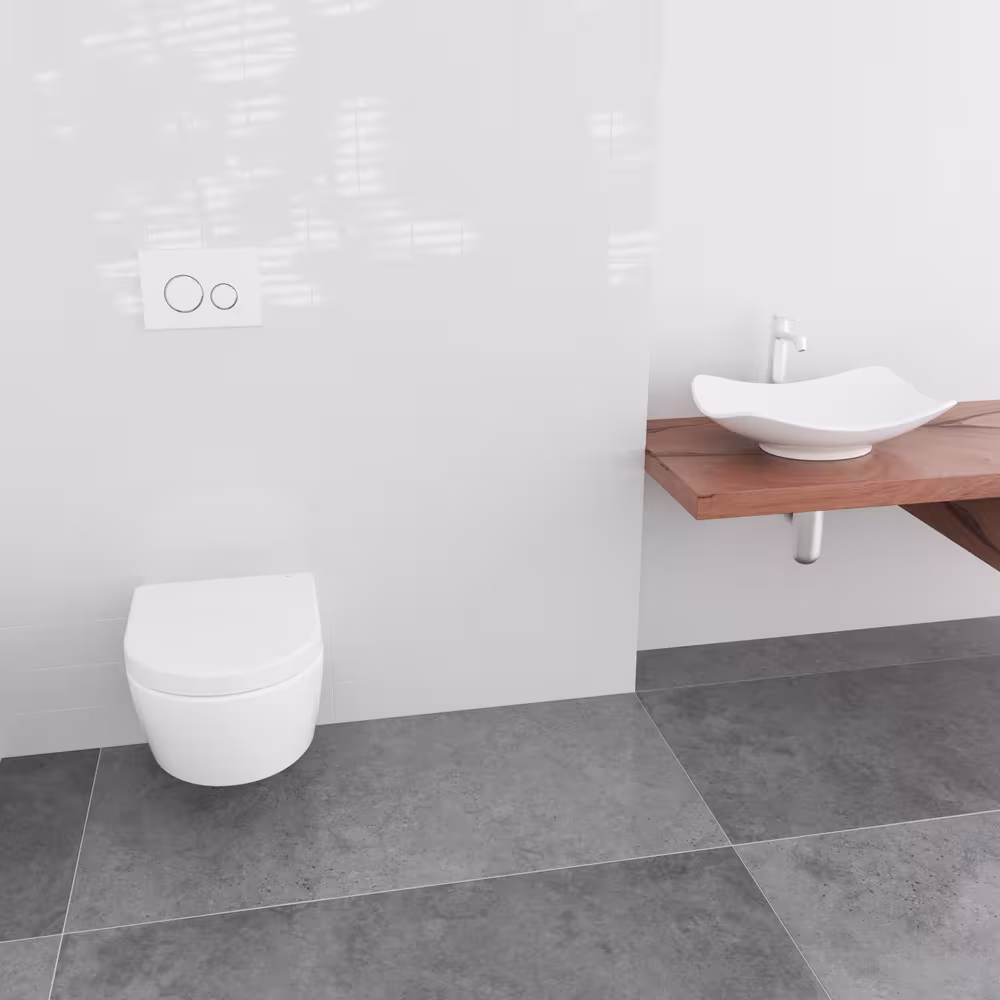 Figuur nr. 10 van het artikel toiletbril D650 D-vorm wit met softclose-mechanisme, o.a. voor ME van Starck uit de productgroep badkamerkeramiek van het merk LUVETT