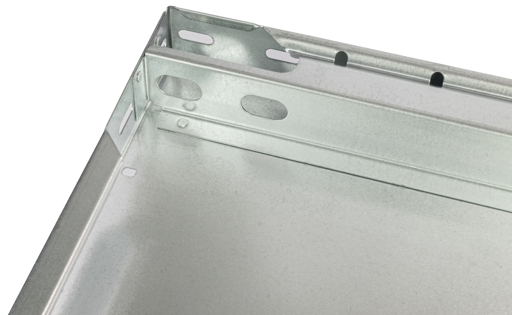 Extra afbeelding bij het artikel Stalen legbord MULTIplus250, 1000 x 800, verzinkt, inclusief 2 schroeven + moeren van K3000 voor middelzware goederen