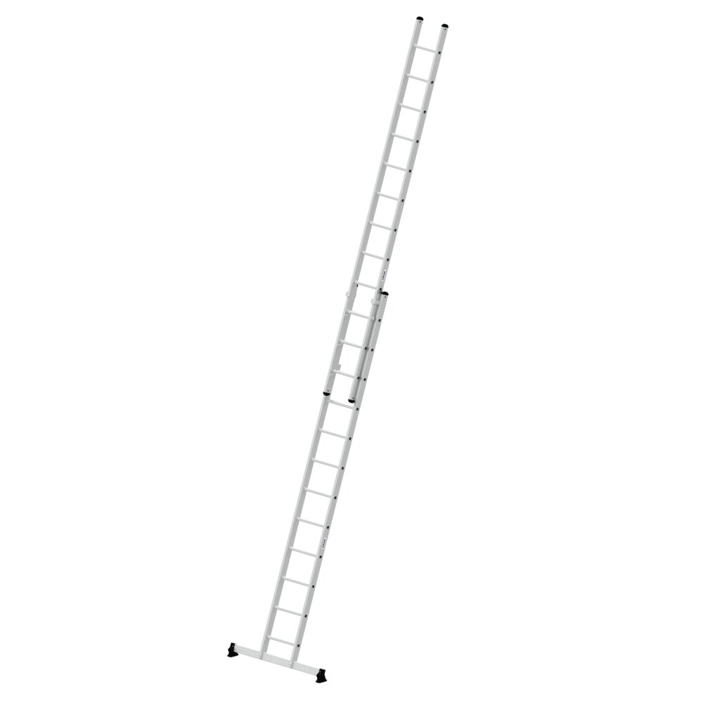 Munk 2-delige sportverlengladder met nivello® dwarsbalk, 2x12 sporten, van Günzburger Steigtechnik Munk 2-delige uitschuifladder met Nivello® dwarsbalk uit de categorie uitschuifladders en touwladders, artikelnummer 020412