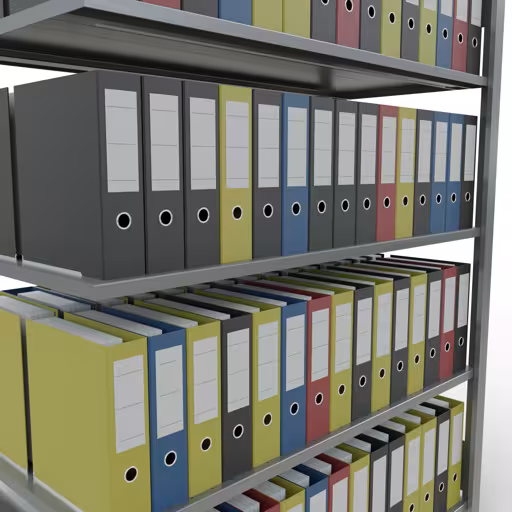 Afbeelding nr. 13 van het artikel, kantoorrekken, insteeksysteem MULTIplus150, 1800 x 1300 x 600 mm, 5 legborden, verzinkt, zonder middenaanslag uit de productgroep kantoorrekken van Schulte Lagertechnik