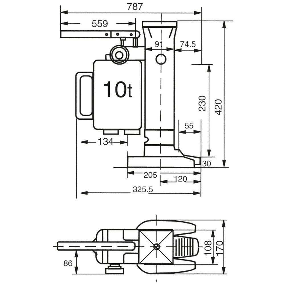 Skizze 2421191 Machinekrik 10000 kilogram
