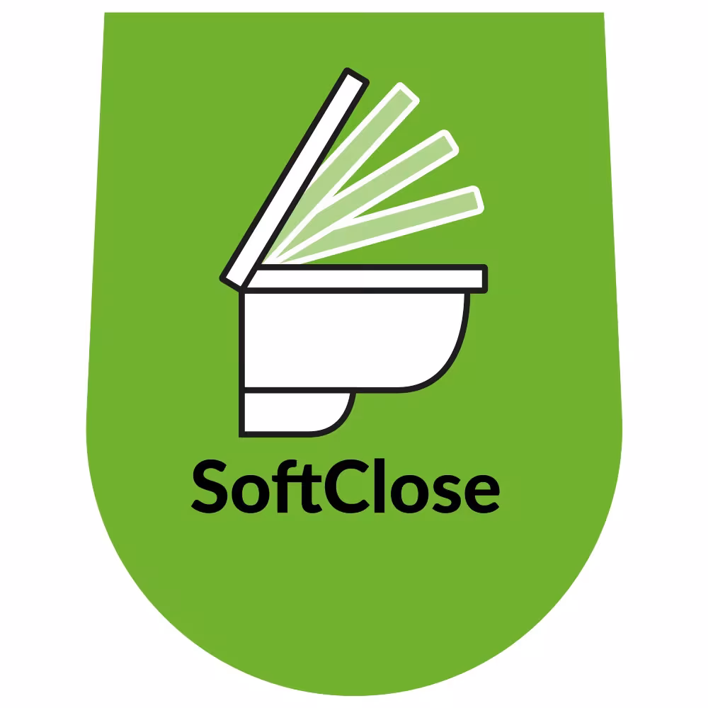 Figuur nr. 6 van het artikel recycling toiletbril R700 eco zwart ovaal met softclose-mechanisme uit de productgroep badkamerapparatuur & sanitair van het merk LUVETT.