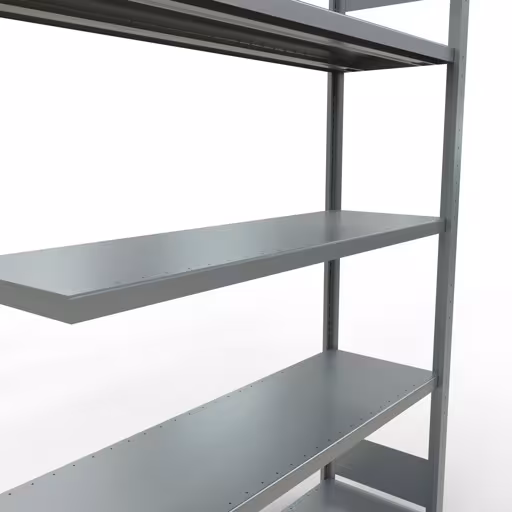 Afbeelding nr. 14 van het artikel aanbouwrekken, legbordstellingen, insteeksysteem MULTIplus250, 2000 x 1300 x 400 mm, 5 legborden, lengtestangen, verzinkt uit de productgroep insteeksysteem van Schulte Lagertechnik