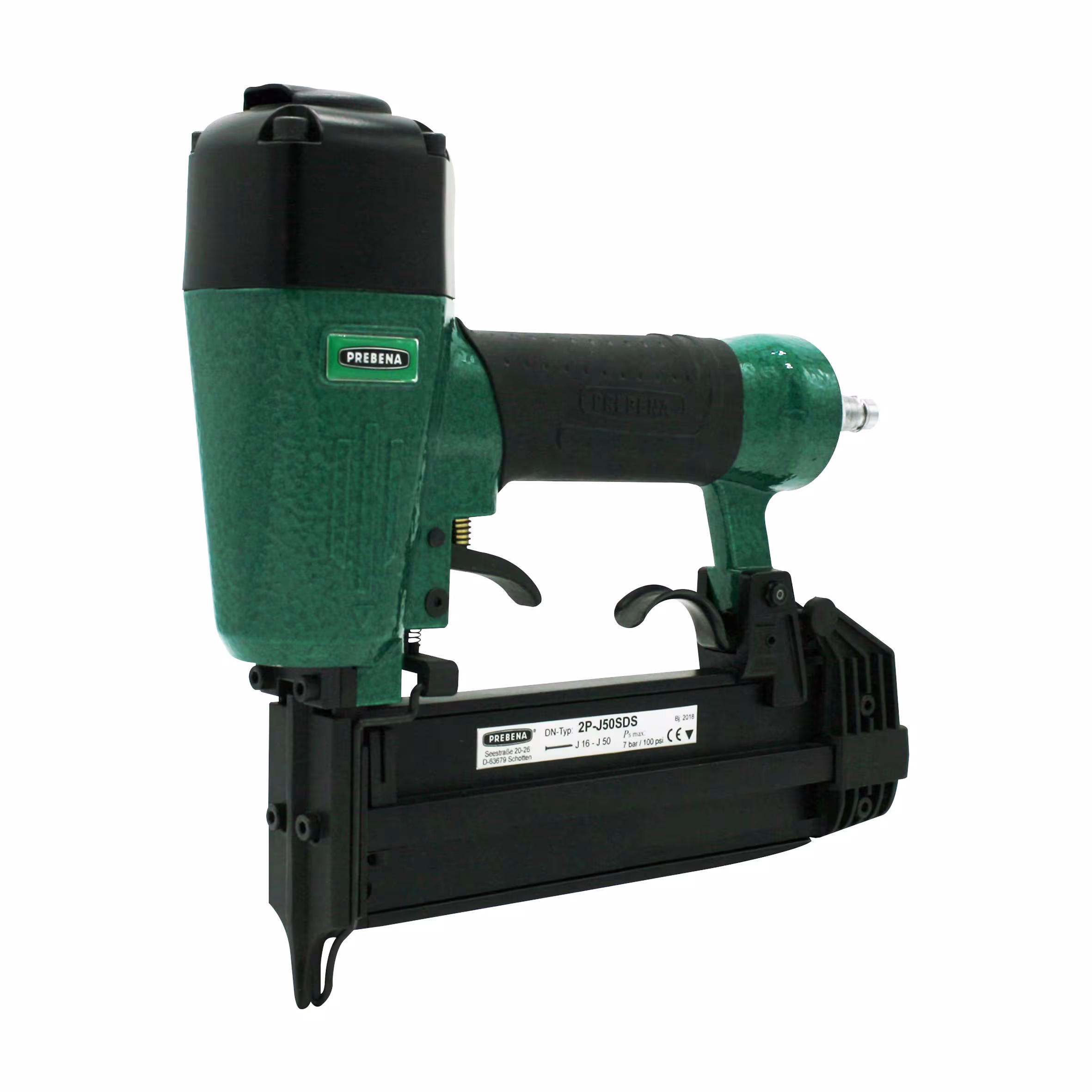 Persluchtspijkermachine voor brads van 16-50 mm 2P-J50SDS, compressoren en persluchtgereedschap, art.nr. 2P-J50SDS