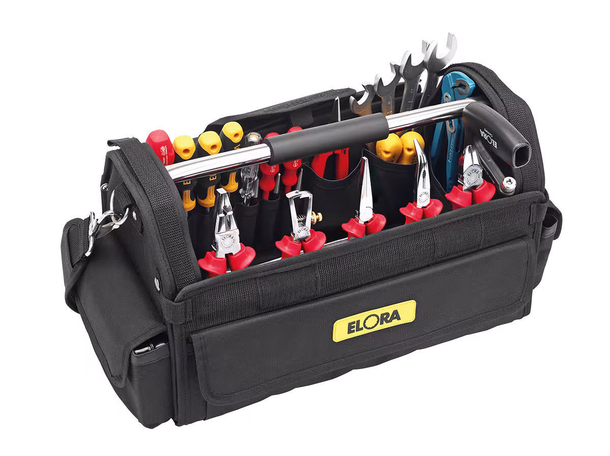 Montagegereedschapstas 1385-L van ELORA Installatiegereedschapstas, ELORA-1385-L uit de categorie organisatiesystemen & werkplaatswagens met artikelnr. 1385000000000