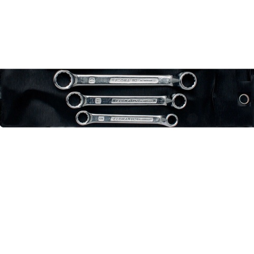 Dubbelsleutelset, extra kort, 3-delig 6-0BA, ELORA-113S 3BA