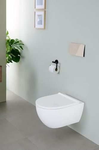 Detailbild 3983067 Geberit Acanto Set wandcloset met closetzitting, diepe TurboFlush, gesloten vorm, diepte: 53cm, wit