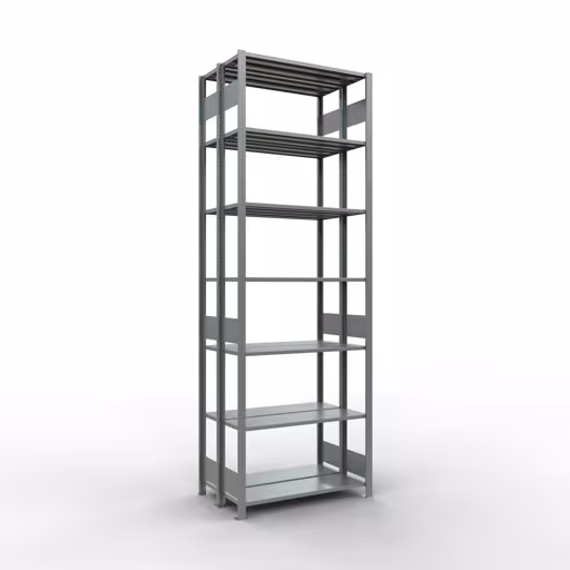 Basisplank, dubbele plank, stellingsysteem MULTIplus150, 3000 x 1000 x (2x300) mm, 2x7 planken, lengtestangen, verzinkt van Schulte Lagertechnik uit het rekkenassortiment