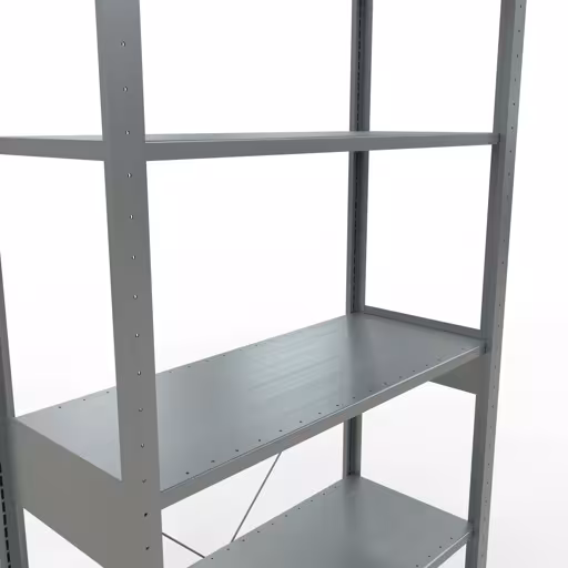 Basisplank, legbord, insteeksysteem MULTIplus150, 2500 x 1000 x 400 mm, 6 legborden, verzinkt van het merk Schulte Lagertechnik uit het assortiment insteeksysteem