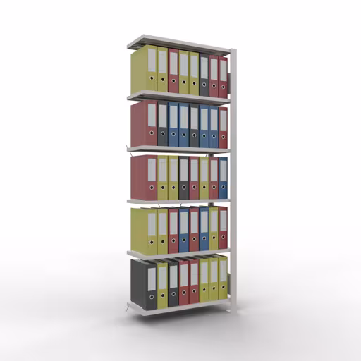 Afbeelding nr. 12 van het artikel, kantoorrekken, insteeksysteem MULTIplus85, 2000 x 750 x 300 mm, 6 planken, zonder aanslaglijst, lichtgrijs uit de productgroep kantoorrekken van Schulte Lagertechnik