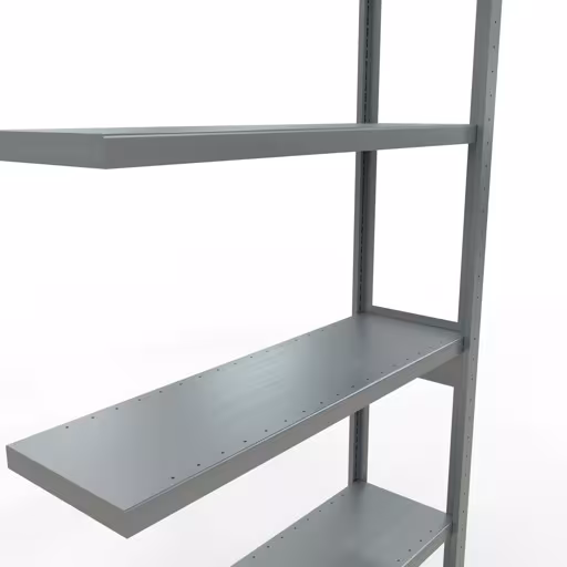 Afbeelding nr. 12 van het artikel aanbouwrekken, legbordstellingen, insteeksysteem MULTIplus330, 2500 x 1000 x 300 mm, 6 legborden, lengtestangen, verzinkt uit de productgroep insteeksysteem van Schulte Lagertechnik