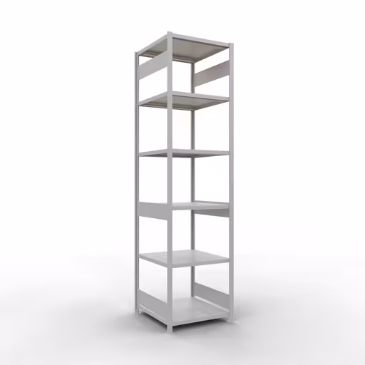 Afbeelding nr. 14 van het artikel basisplank, legbord, insteeksysteem MULTIplus250, 3000 x 750 x 800 mm, 7 legborden, lengtestangen, RAL 7035 lichtgrijs uit de productgroep insteeksysteem van Schulte Lagertechnik