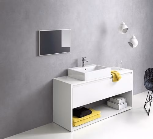 Detailbild 4076662 Hansgrohe METRIS 110 ééngreeps wastafelmengkraan, nominale breedte 15 ComfortZone 110 met verzinkbare afvoer G 1 1/4 inch chroom