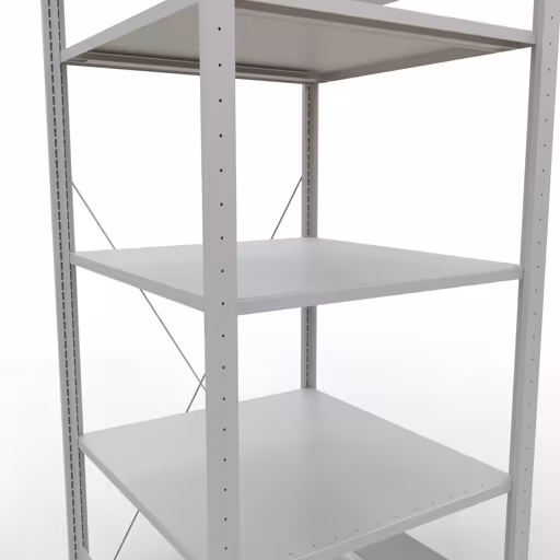 Productafbeelding nr. 7 van het artikel basisrek, legbord, insteeksysteem MULTIplus150, 2000 x 750 x 800 mm, 5 legborden, RAL 7035 lichtgrijs uit het insteeksysteem-assortiment van Schulte Lagertechnik