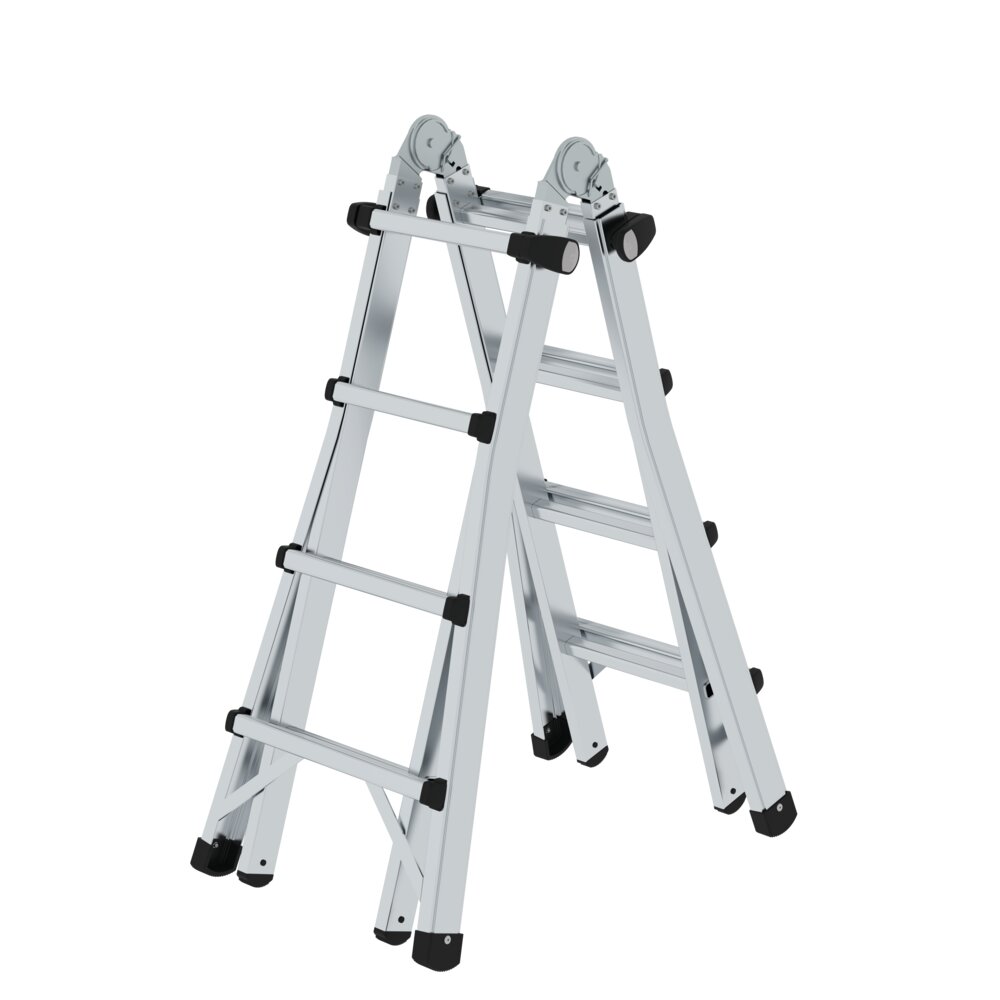 Munk 4-delige telescopische ladder zonder dwarsbalk, 4x4 sporten, van Günzburger Steigtechnik Munk 4-delige telescopische ladder zonder dwarsbalk, uit de categorie telescopische ladders, artikelnummer 032015