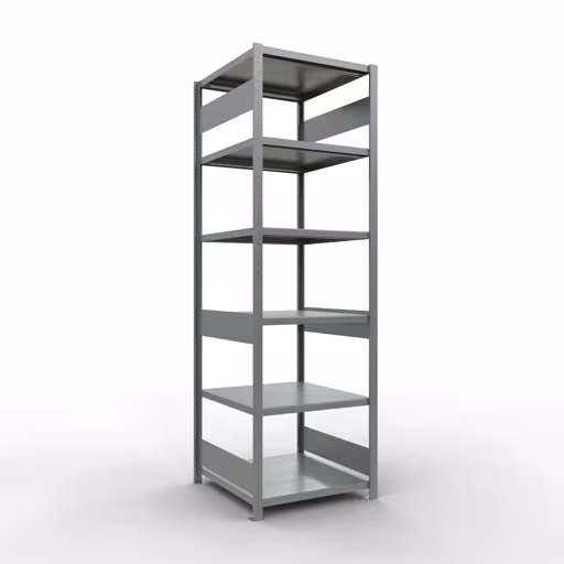Afbeelding nr. 14 van het artikel basisrek, legbord, insteeksysteem MULTIplus250, 2500 x 750 x 800 mm, 6 legborden, lengtestangen, verzinkt uit de productgroep insteeksysteem van Schulte Lagertechnik