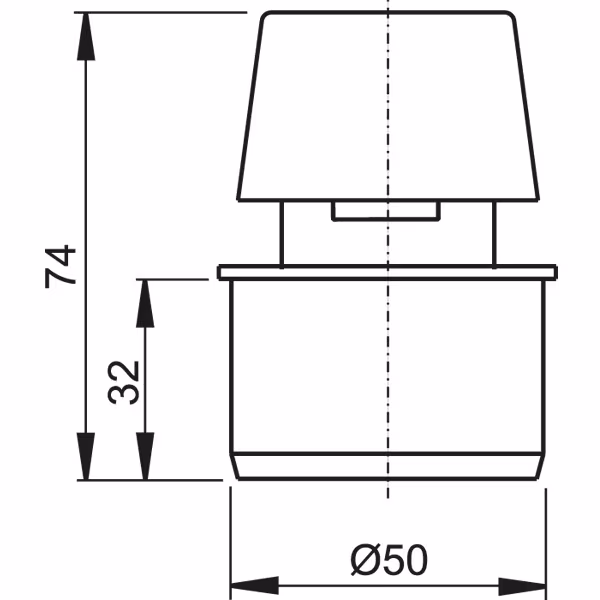 AlcaPlast APH afvalwaterleidingbeluchter van het merk AlcaPlast uit de categorie sifons/aftapkranen/slangen