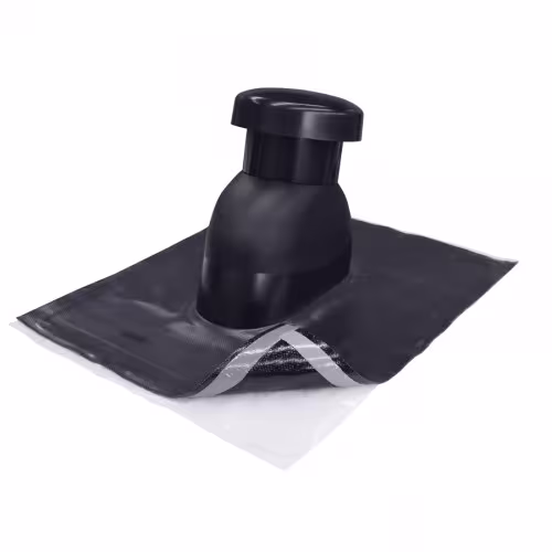 Universele ventilatorkap 125 mm antraciet, hoes 56 x 50 cm van Klöber Universele ventilatorkap, steile dakdoorgangen, art.nr. KE9526-12-SF-9721